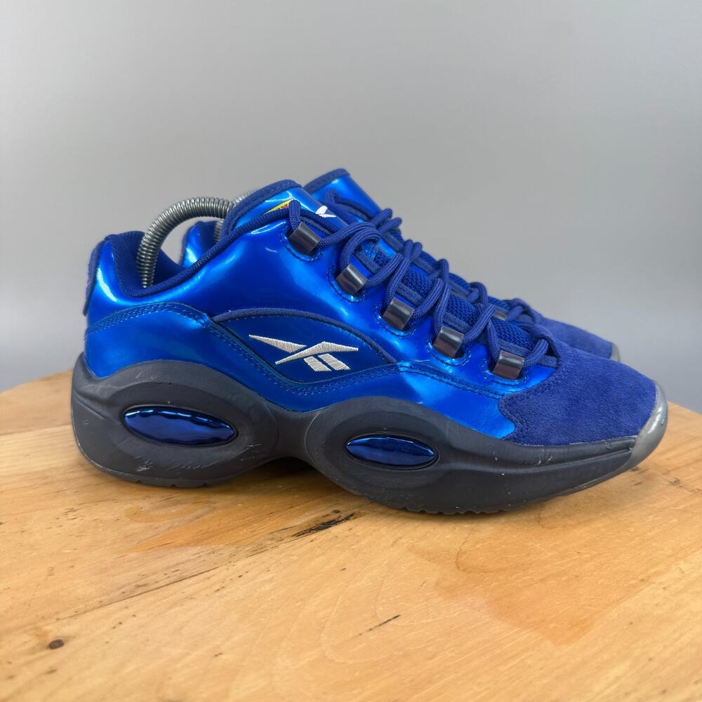 Reebok Question Low x Panini Mens Size 8 Shoes‎ 'Rookie Signature' Cobalt Blue